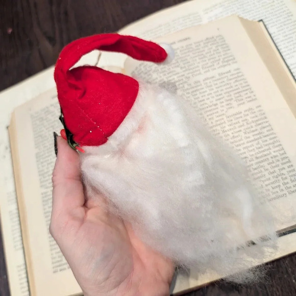 Vintage Red and White Santa Claus Head Ornament - Picture 6 of 7